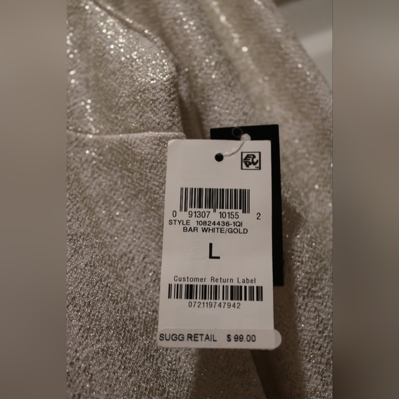 Womens Metallic Mini Sheath Dress - Picture 5 of 9